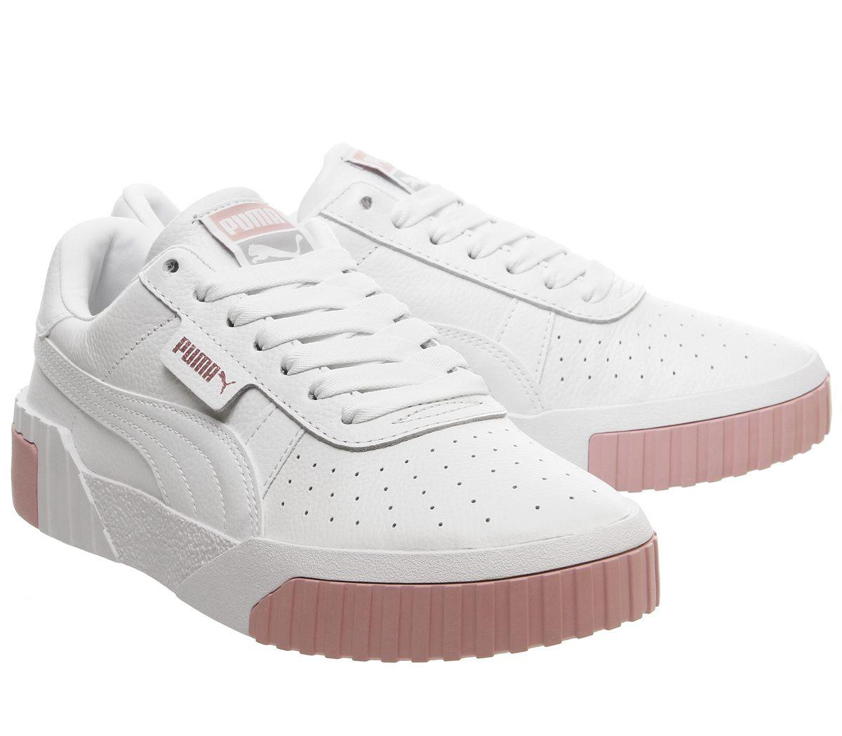 PUMA Leather Cali Trainers in White - Lyst