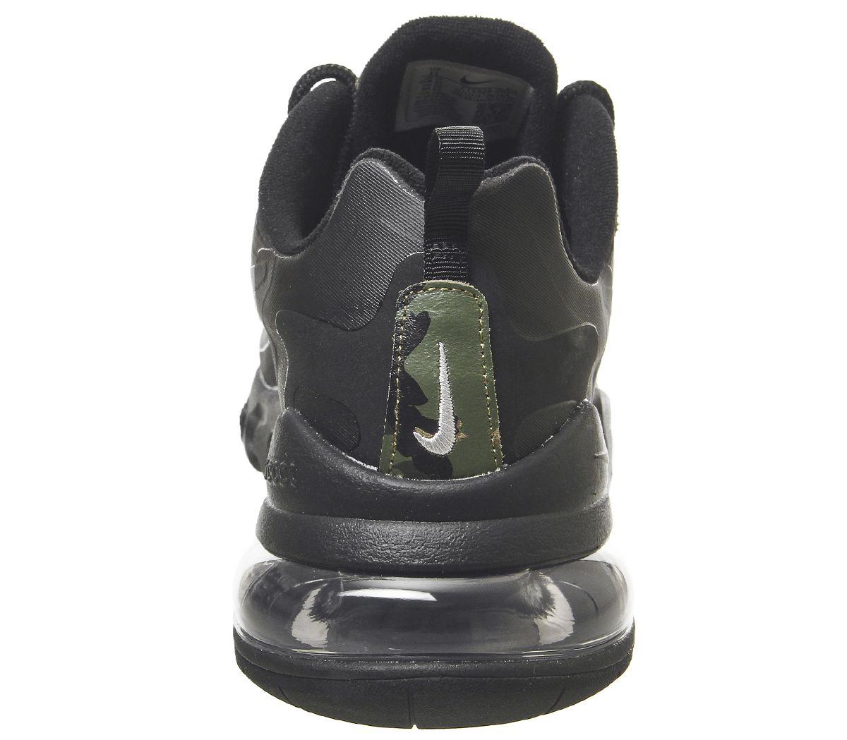 air max 270 react black white anthracite camo