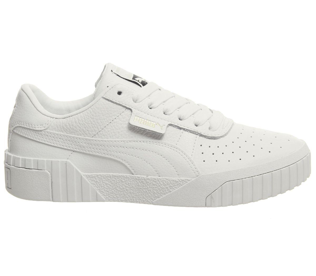 puma cali white trainers