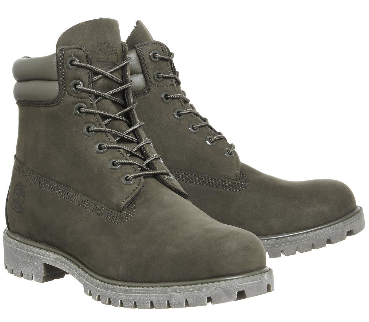 Timberland Suede 6 Inch Double Collar in Olive (Green) for Men - Lyst