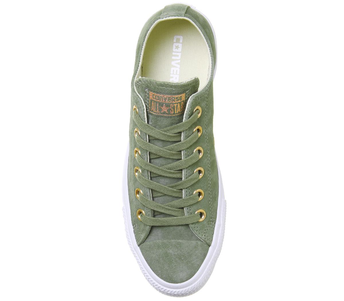 converse all star low leather fatigue green blush gold exclusive Off 62% -  www.loverethymno.com