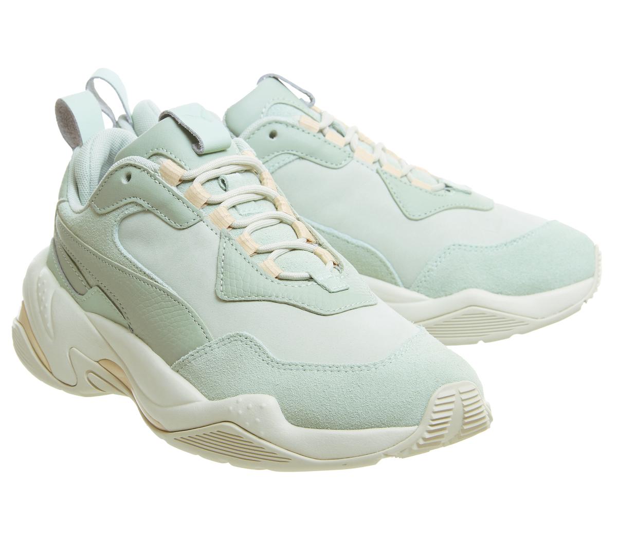 puma thunder desert green trainers