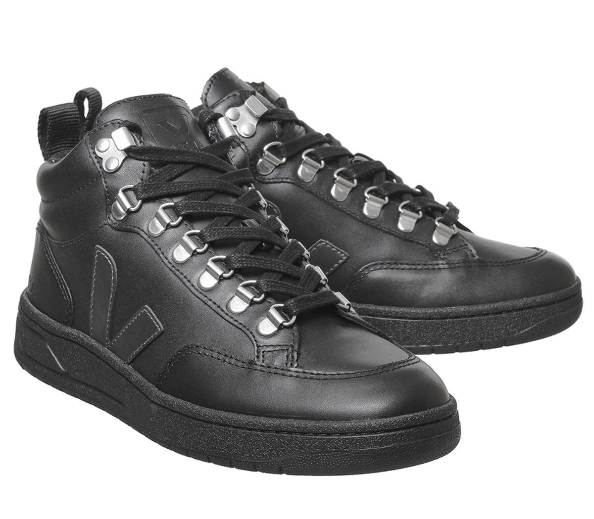 roraima leather black grafite black sole