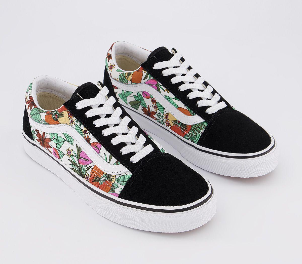 multi tropic old skool vans