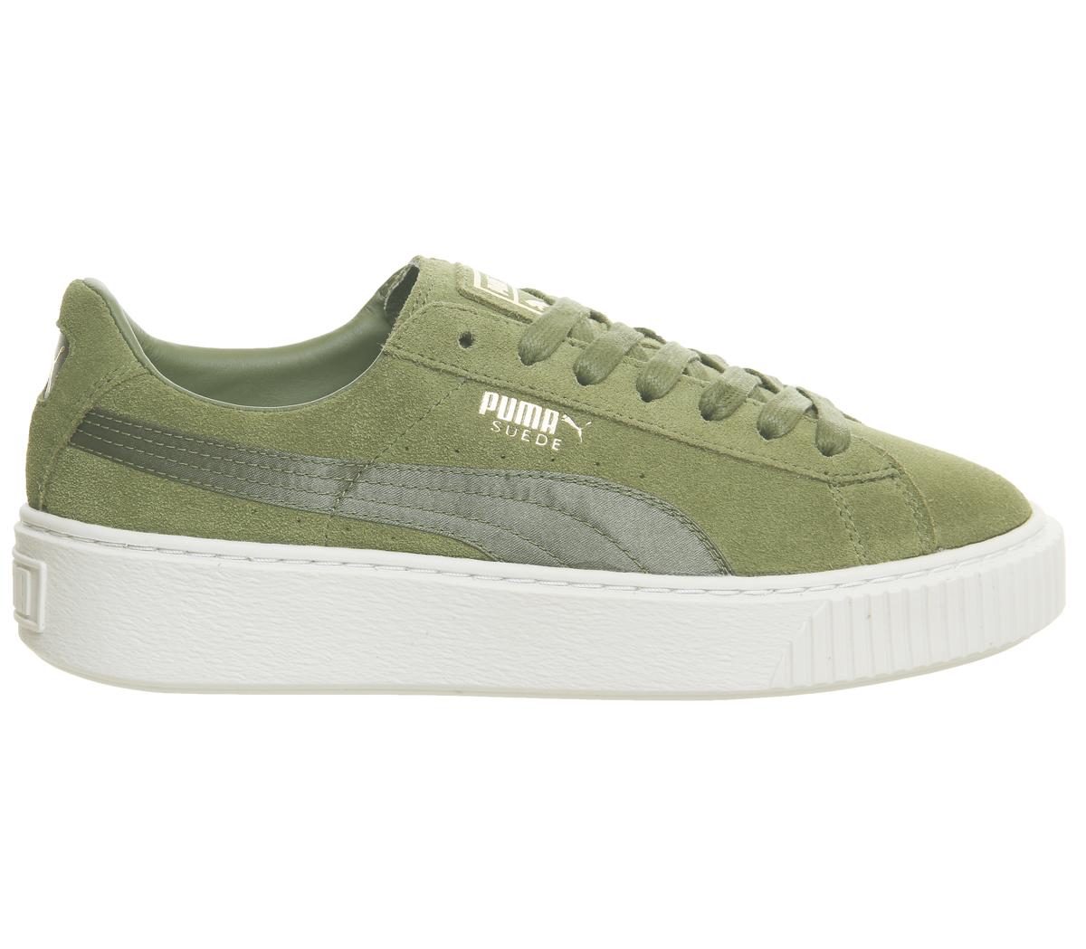 puma suede platform trainers