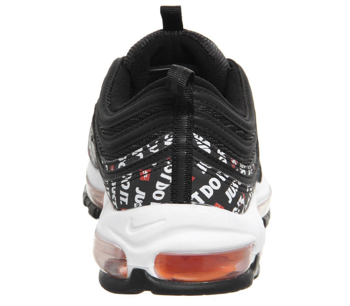 nike air max 97 trainers black white jdi