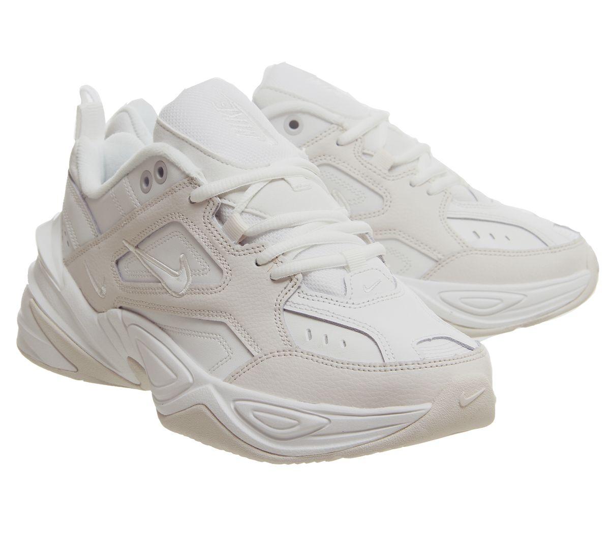 nike triple white m2k tekno trainers womens