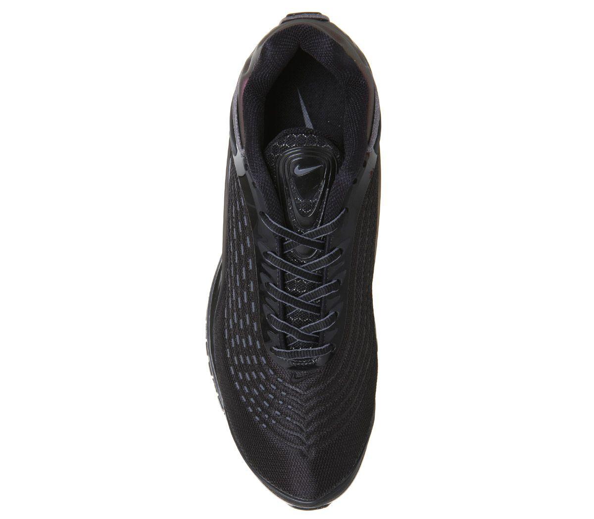 air max deluxe trainers black mono