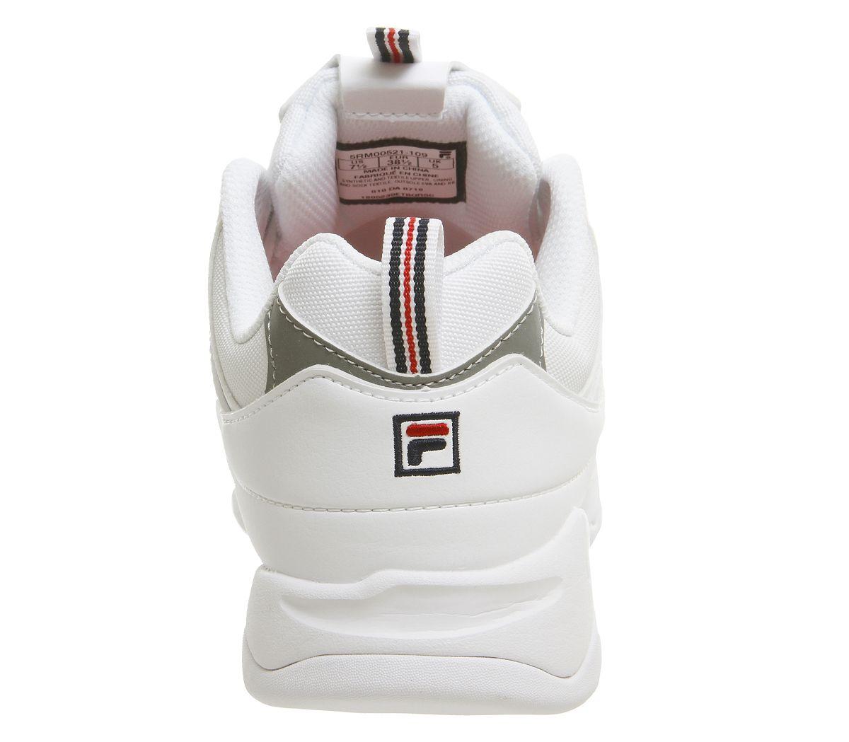 fila ray silver trainers