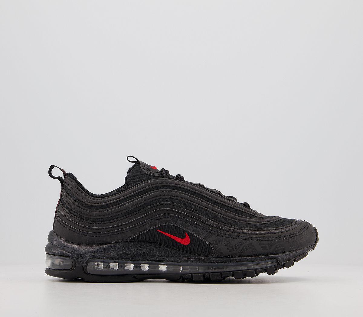97 red and black air max