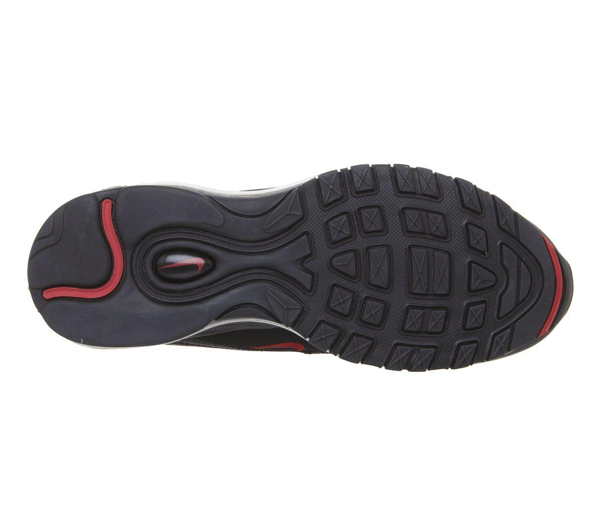 nike air max 97 trainers black university red leopard