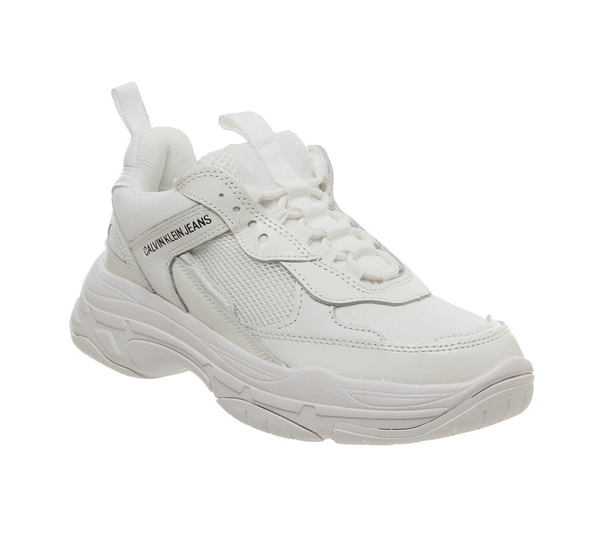 Calvin Klein Maya White Chunky Trainers Norway, SAVE 33% - aveclumiere.com
