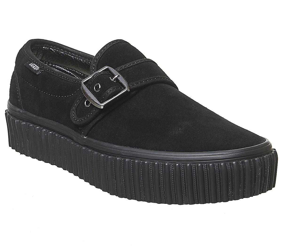 Vans Suede Style 47 Creeper Slip Ons in Black Lyst