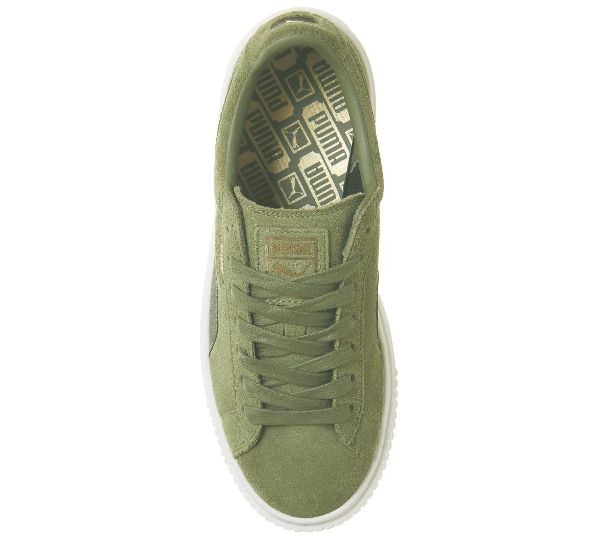 puma suede platform trainers