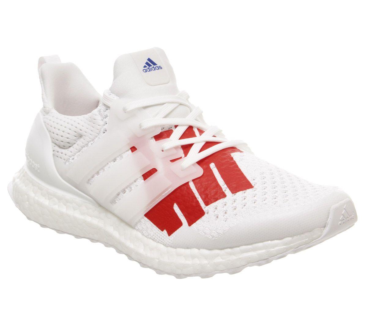 adidas Originals Ultra Boost Statement Trainers in White for adidas Originals Ultra Boost Statement Trainers in White for