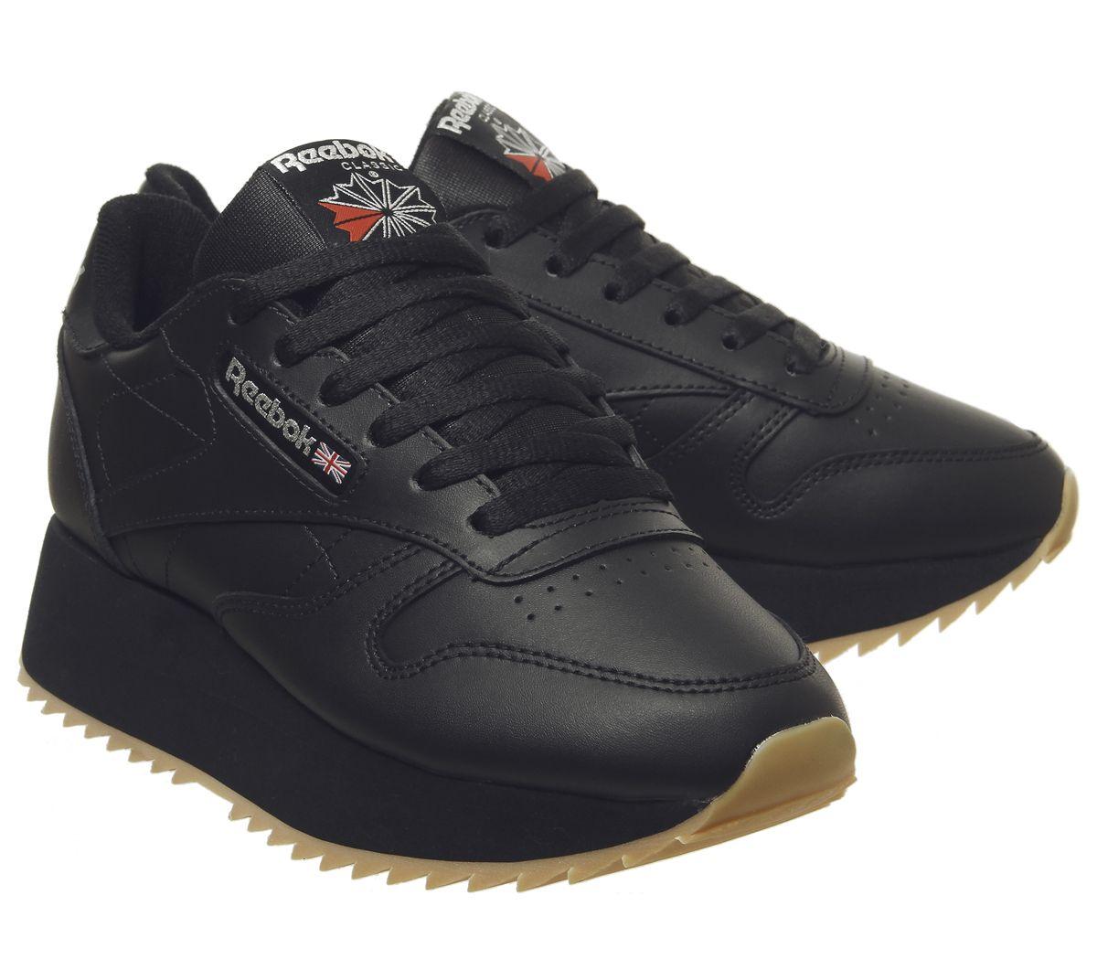 reebok classic double trainers
