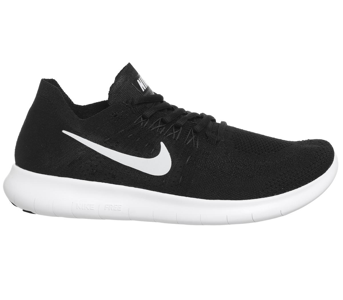 nike free run 2 black and white
