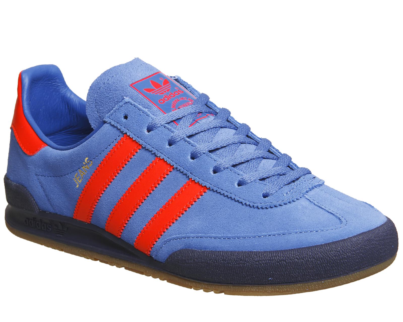 Adidas jeans trace royal red outlet