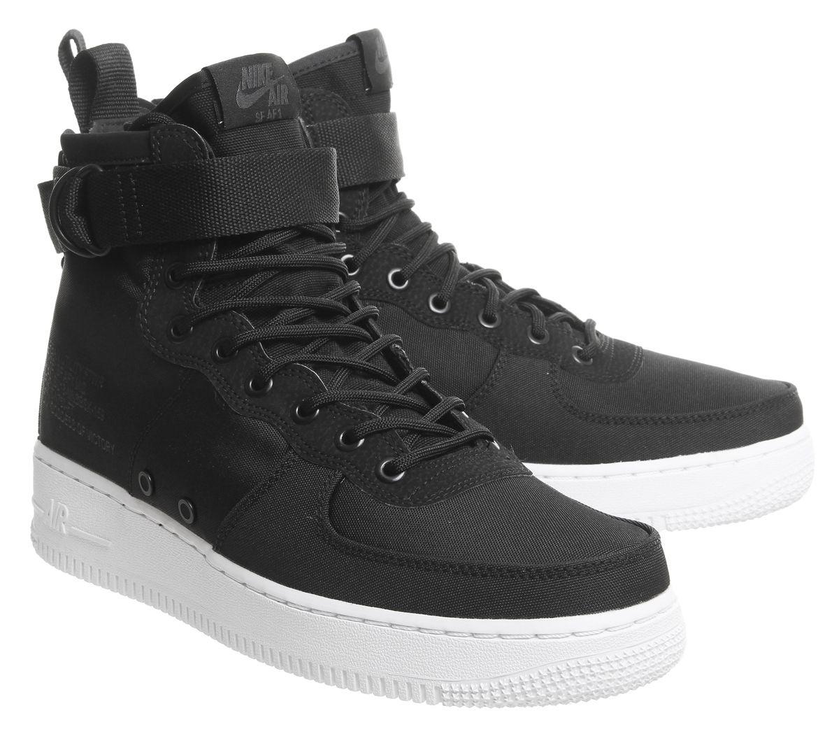 nike sf af1 black white