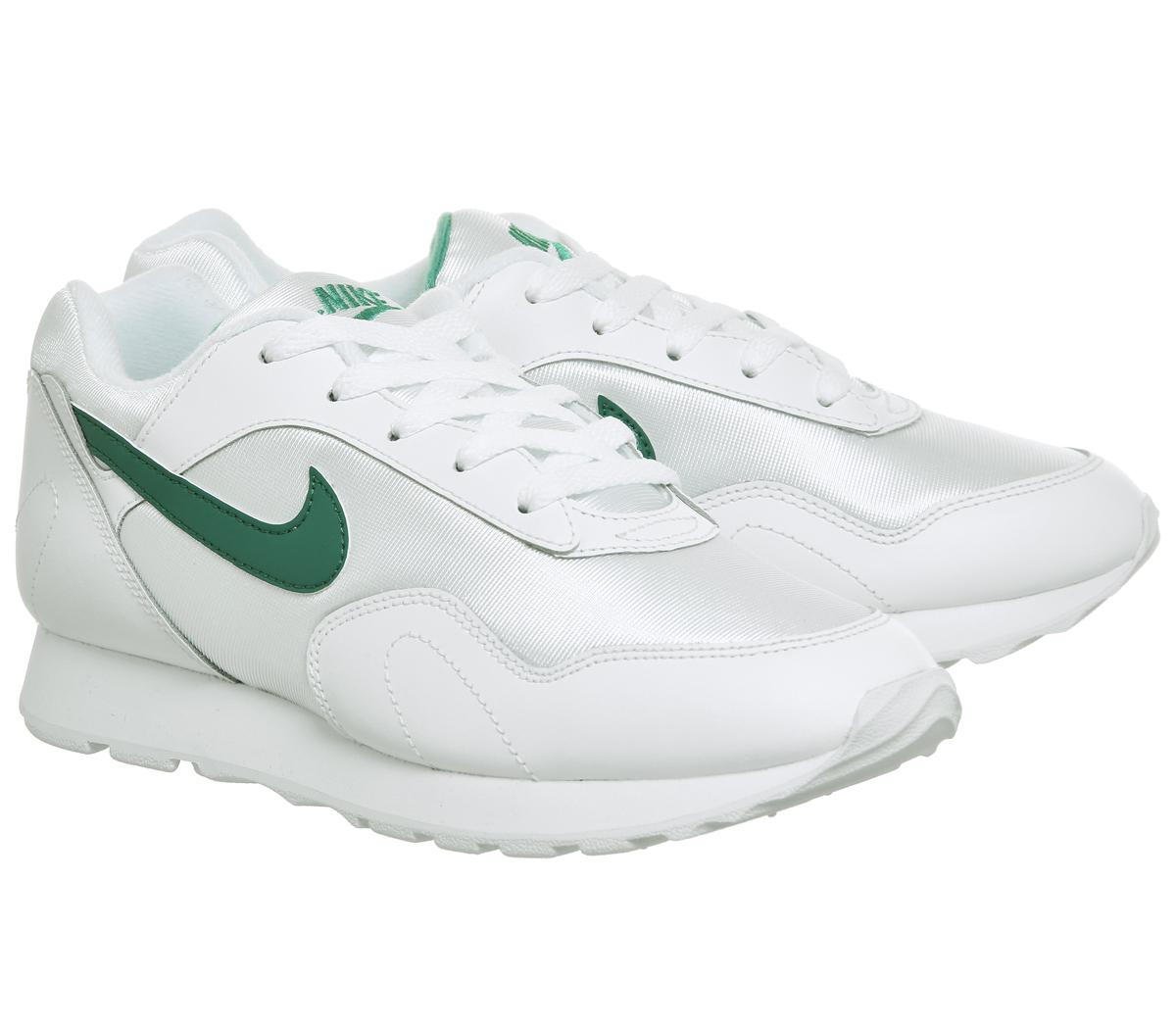 nike white and purple outburst trainers