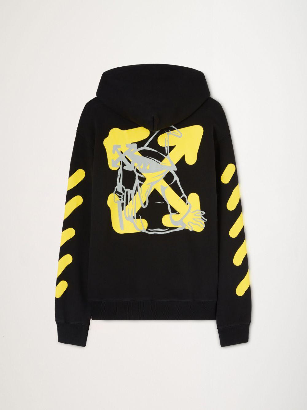 Off-White c/o Virgil Abloh Crystal Wiz Hoodie in Black for Men | Lyst