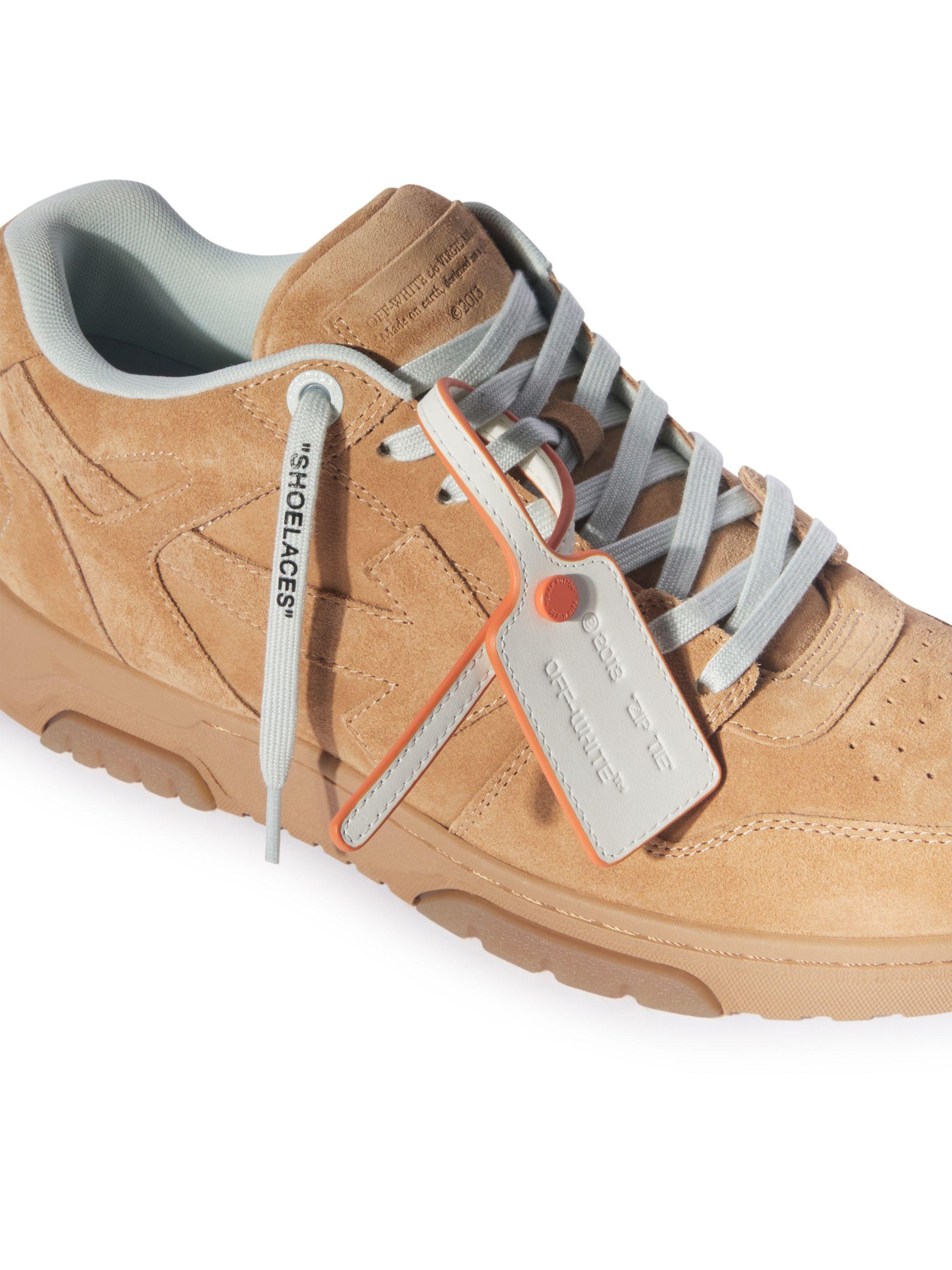 Off-White c/o Virgil Abloh Camel Suede Out Of Office in Brown for 