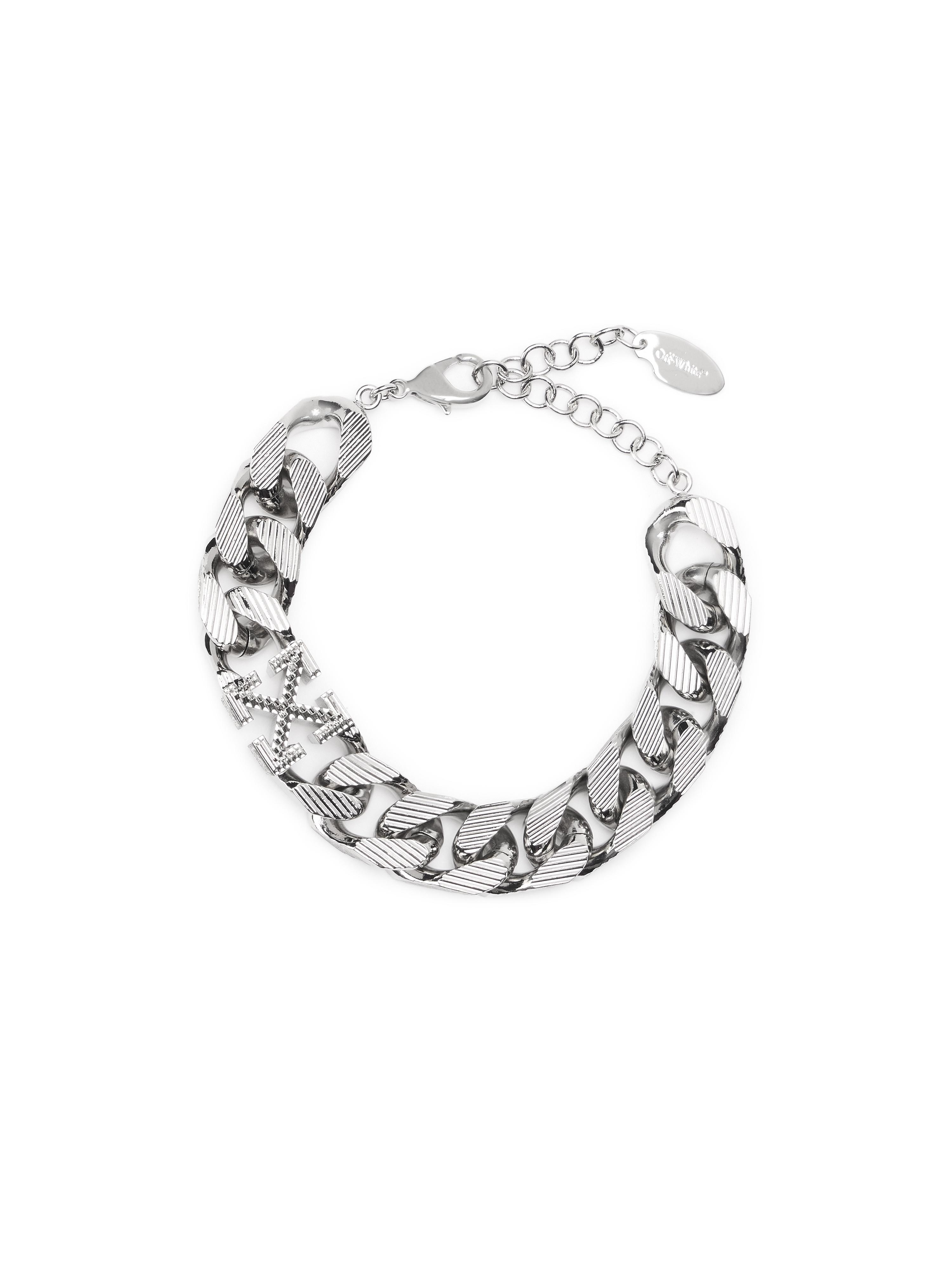 Off-White c/o Virgil Abloh Arrow Chain Textured Bracelet in