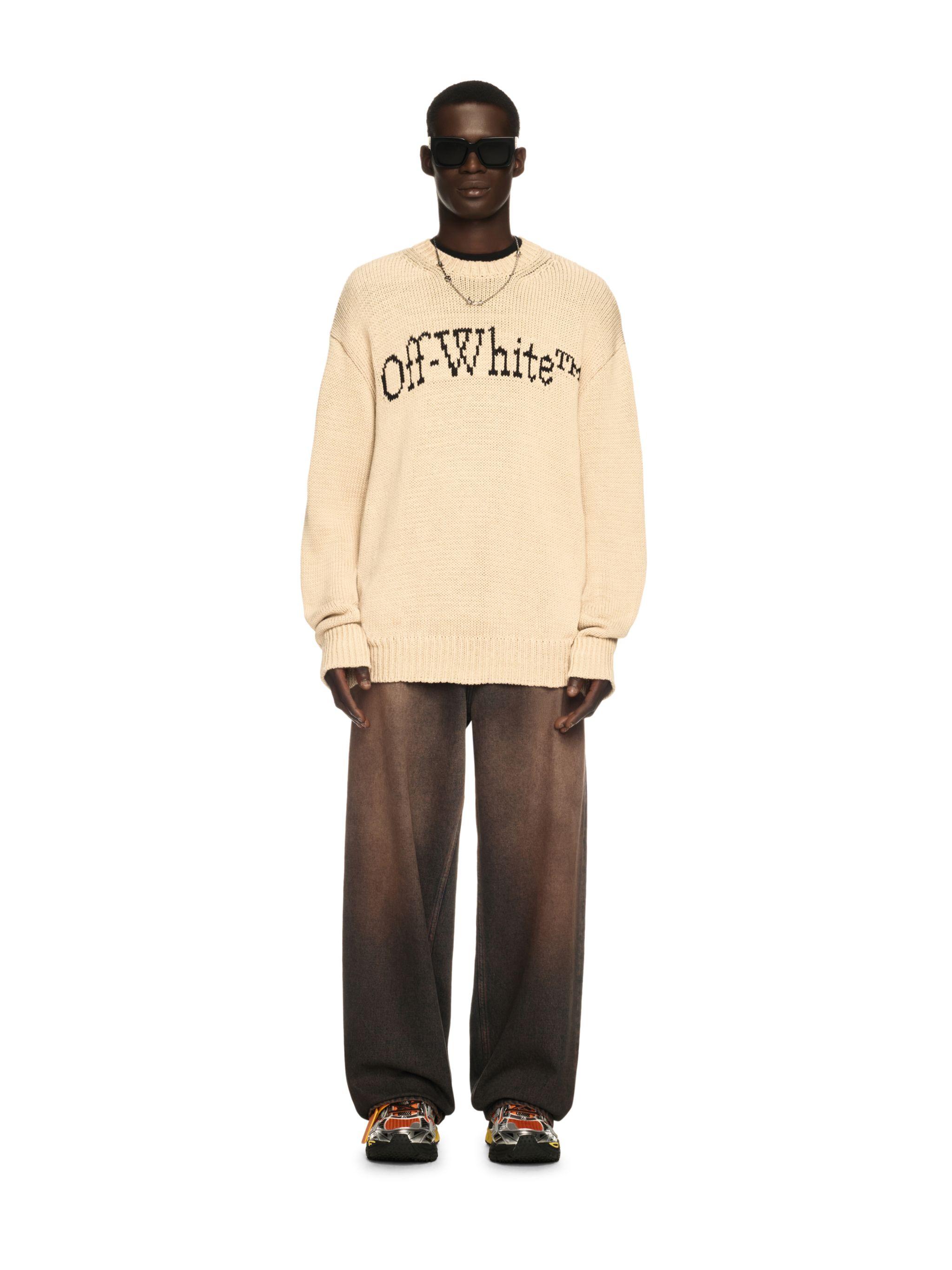 【送料&関税込】Off-White Crewneck Sweater COTTON CREW-NECK SWEATER - OFF-WHITE | COS