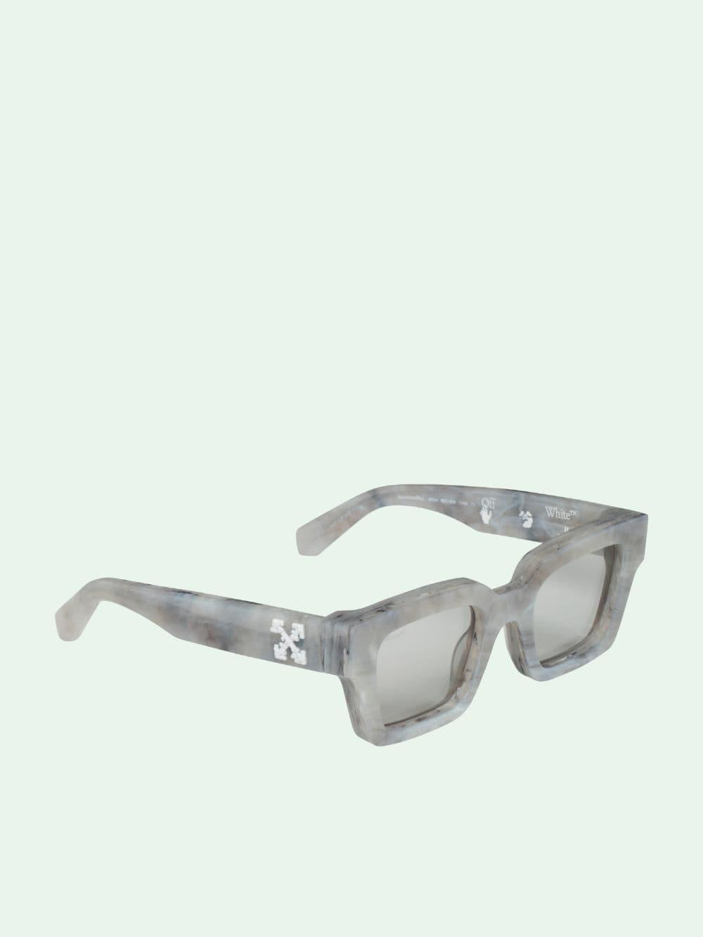 OFF-WHITE: Virgil sunglasses in acetate - Green  Off-White sunglasses  OERI008C99PLA002 online at