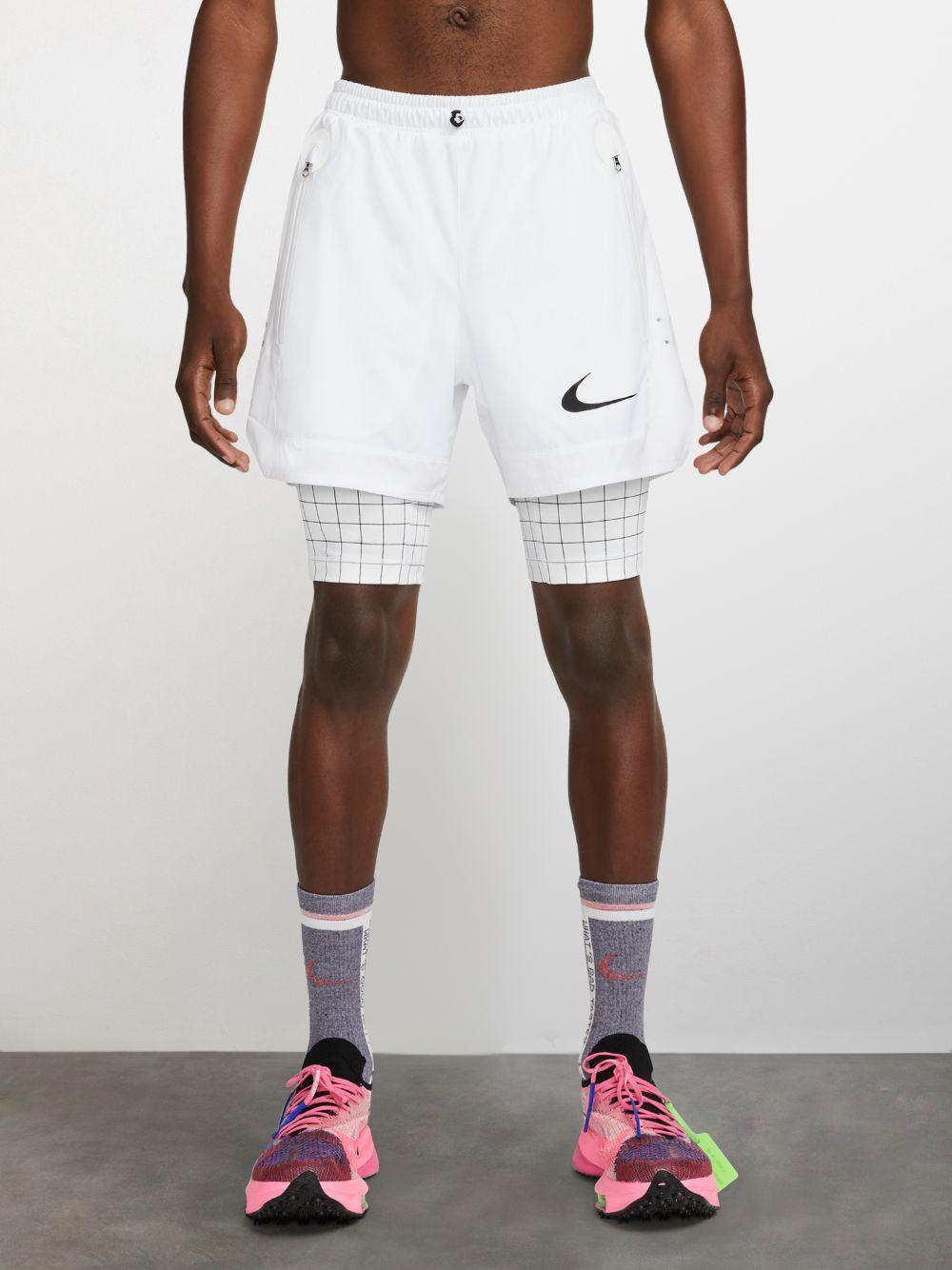 NIKE X OFF-WHITE Synthetic Tm️ Shorts in White for Men | Lyst
