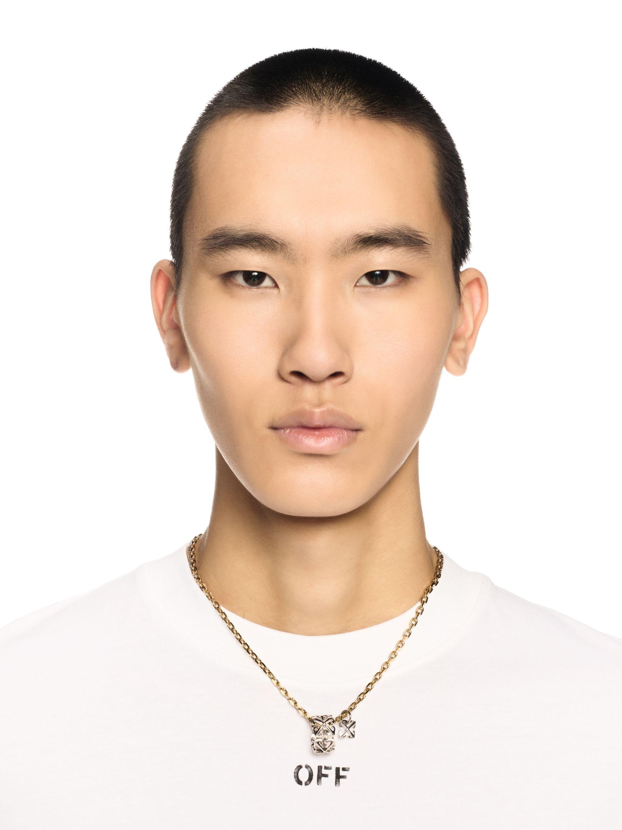 OFF-WHITE | BICOLOR ARROW NECKLACE SILVER/GOLD ネックレス Off-White Silver & Gold Bicolor Arrow Necklace Off-White