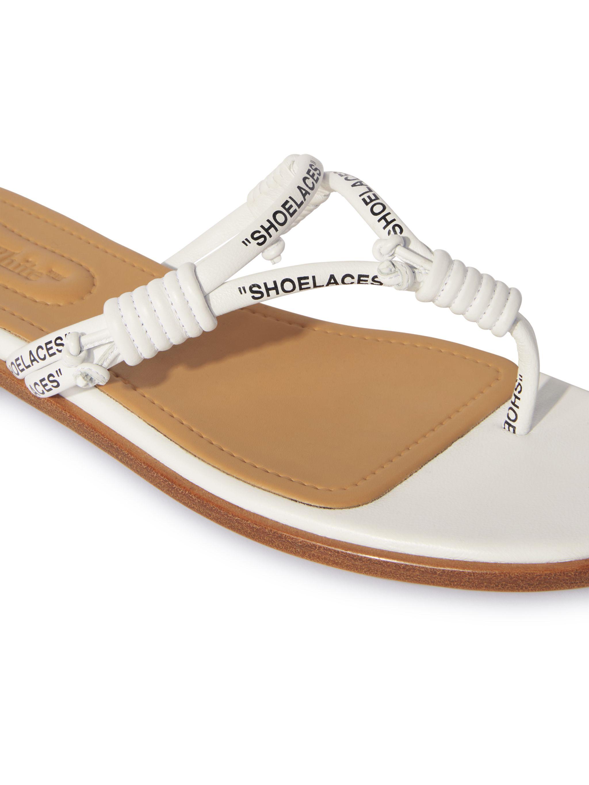 サンダル・ミュール Off-White Sandal With Logo Off-White(オフホワイト) サンダル・ミュール(レディース