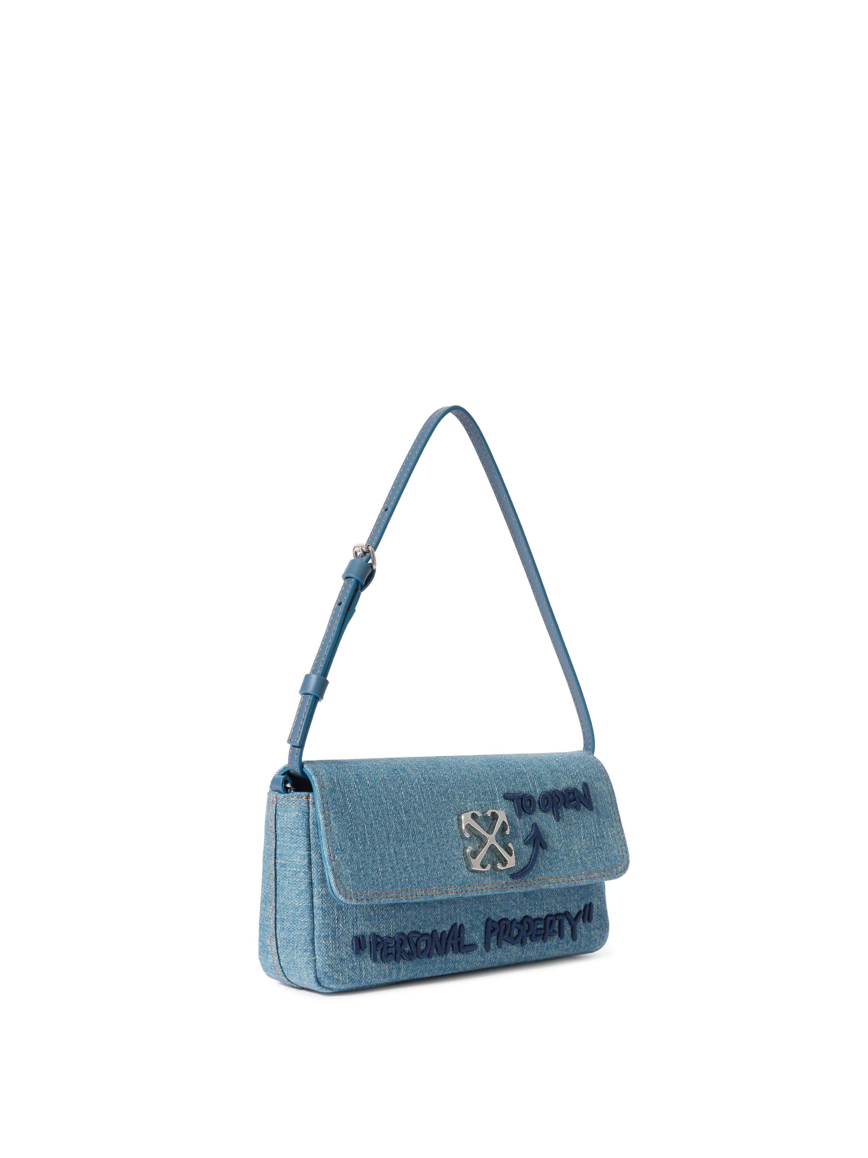 Off-White c/o Virgil Abloh Jitney 0.7 Denim Bag in Blue | Lyst