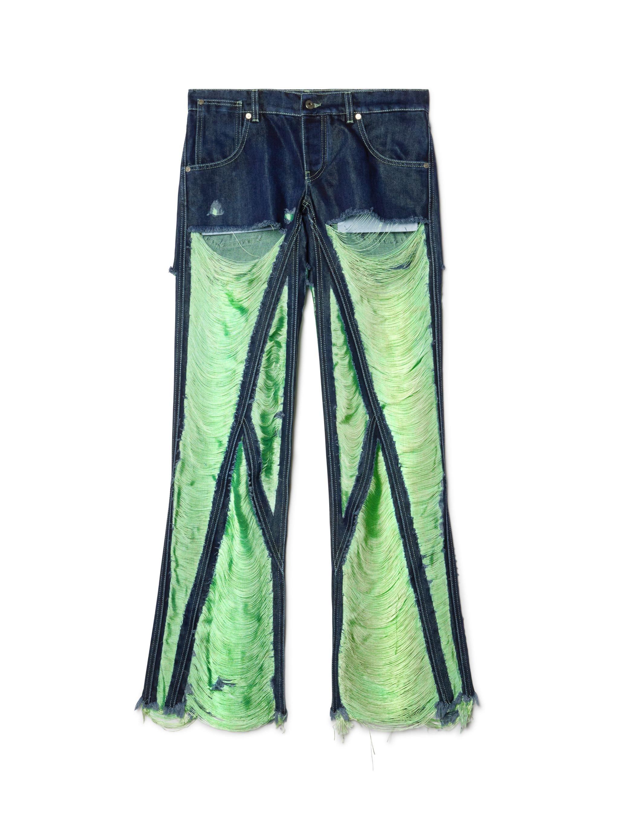 【関税＆送料込み】Off-White Logo-Embroidered Cargo Jeans Off-White Laundry Tapered Cargo Pants | Purple | FARFETCH