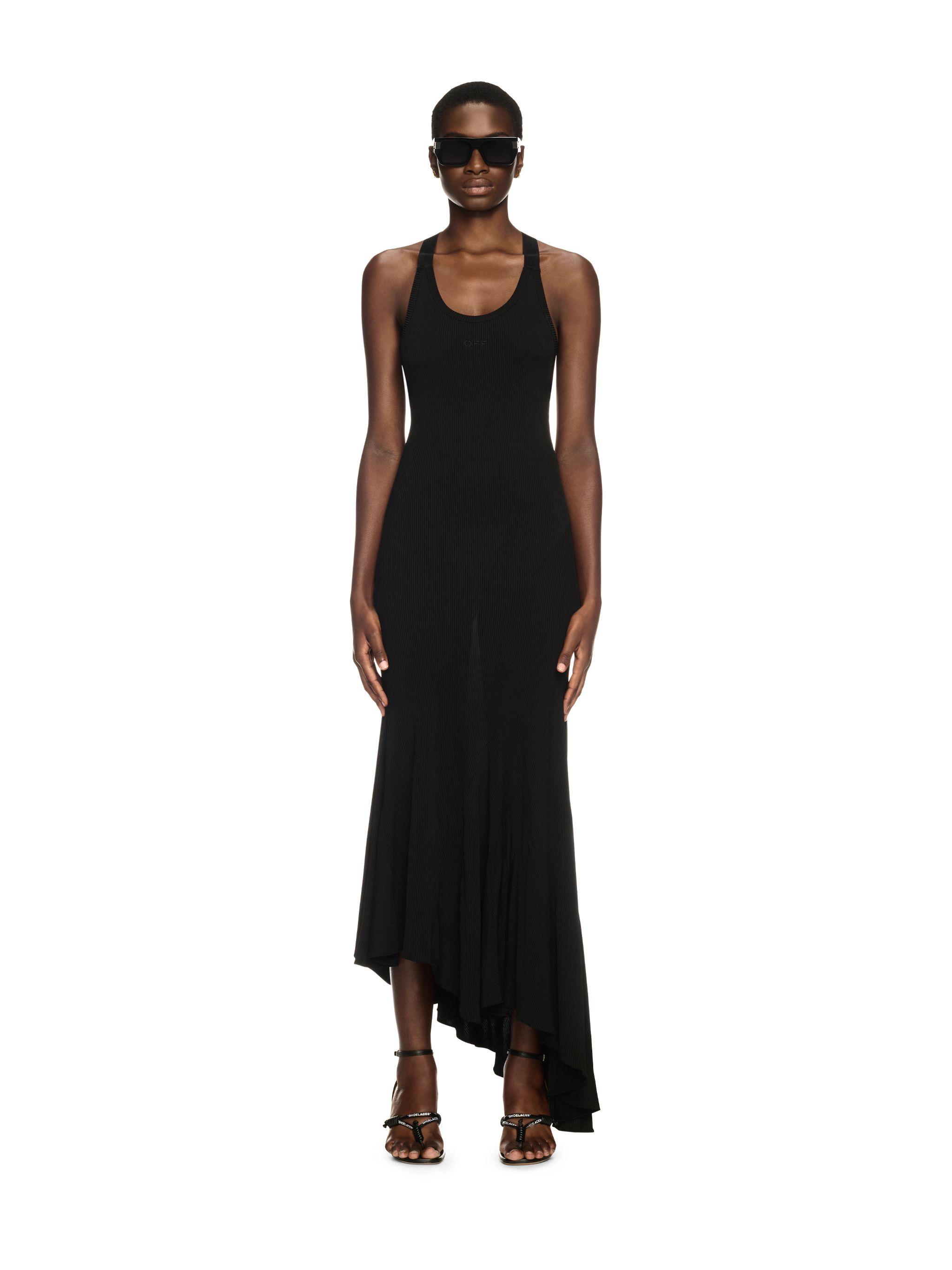 【関税＆送料込み】Off-White Black Viscose Dress Off-White c/o Virgil Abloh Maxi dresses for Women | Online