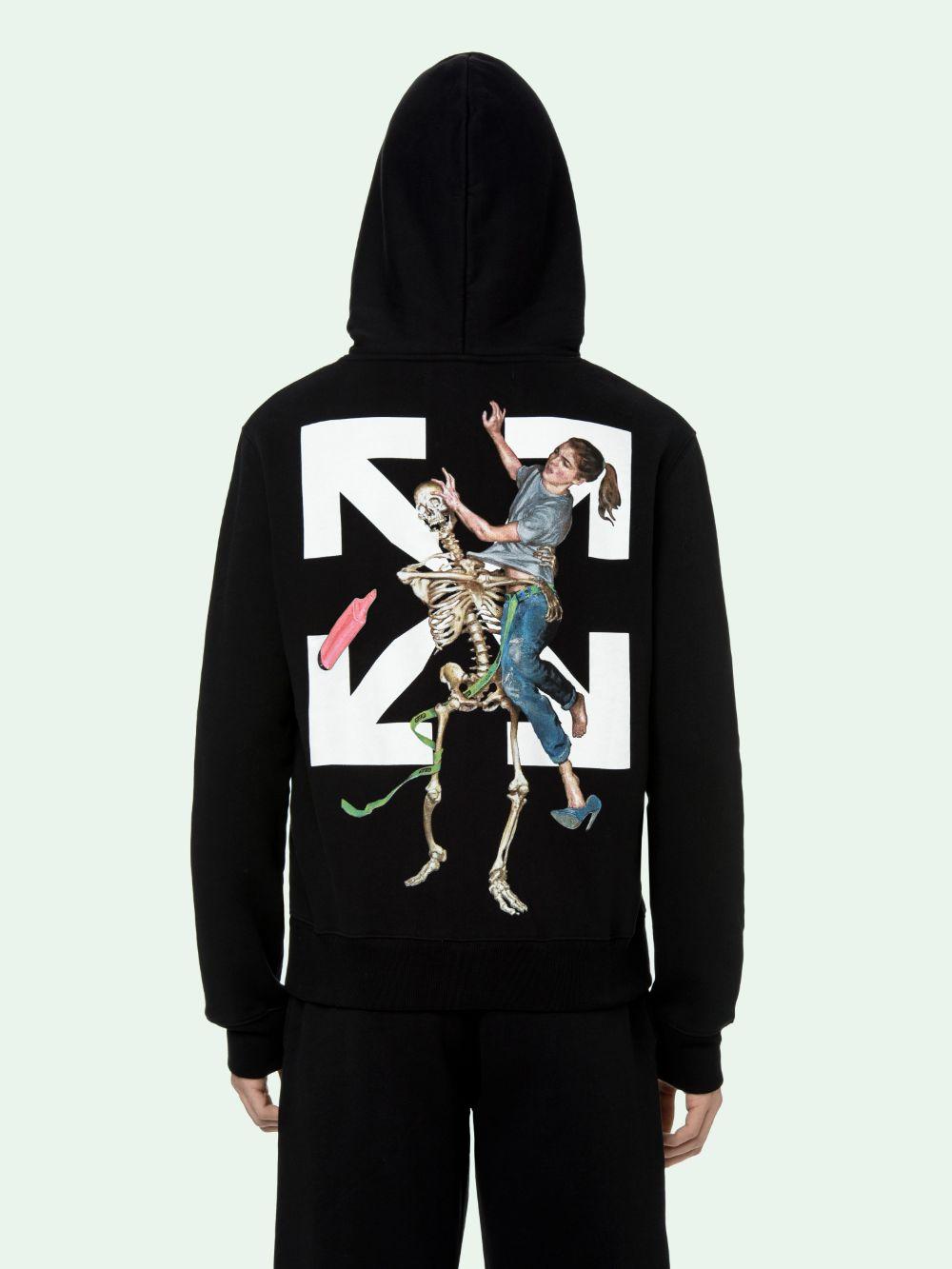 Off-White c/o Virgil Abloh Pascal Skeleton Hoodie in Black for Men ...