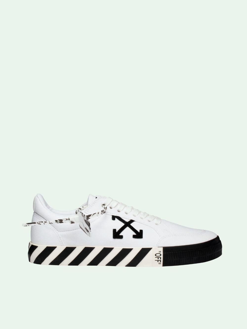 Off-White c/o Virgil Abloh Leather Vulc Striped Low-top Canvas 