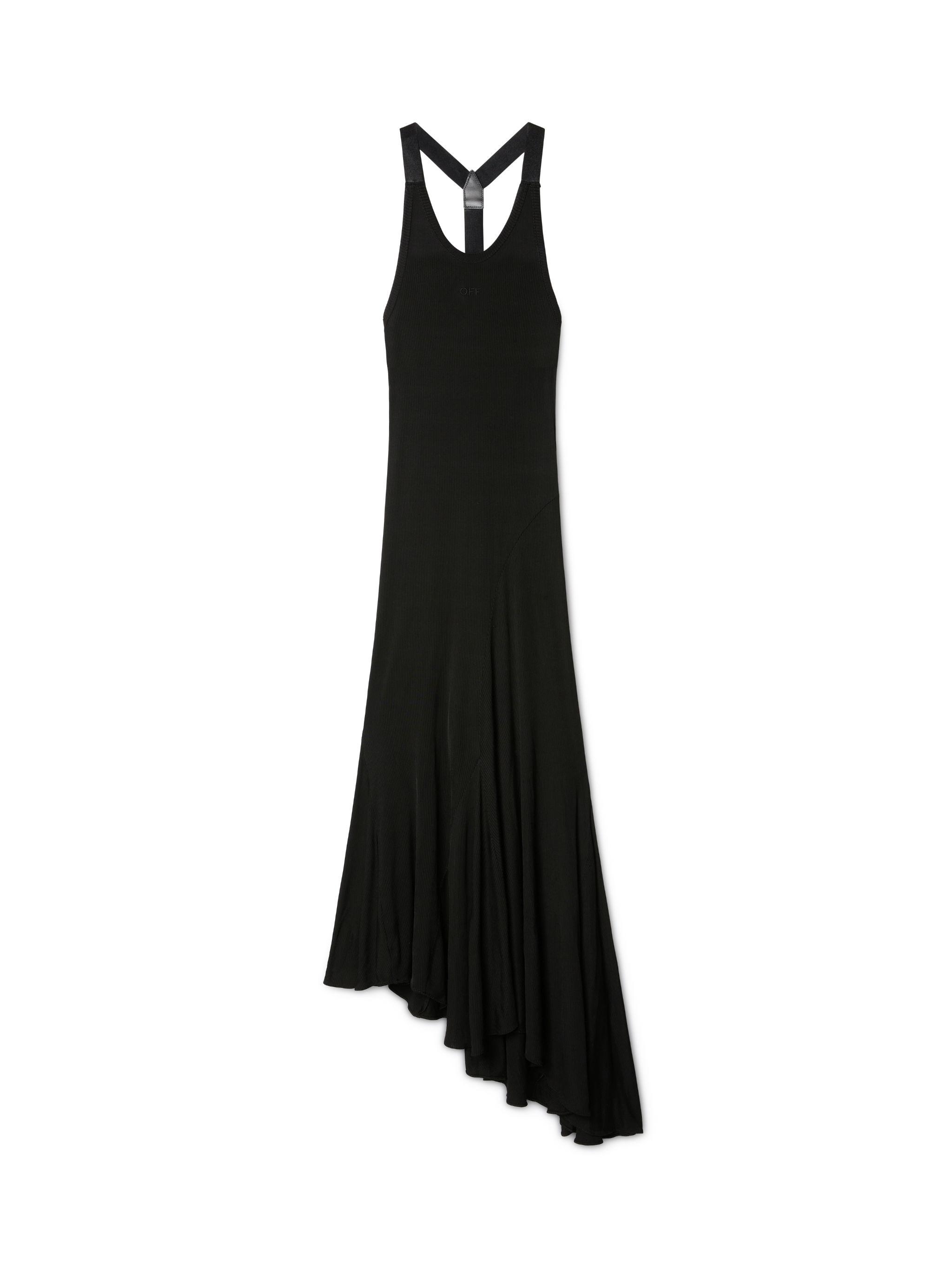 ワンピース Off-White Woman Dress Black OWHI096C99KNI0011001 Off-White - Off Stamp mini dress in black | Exclusive