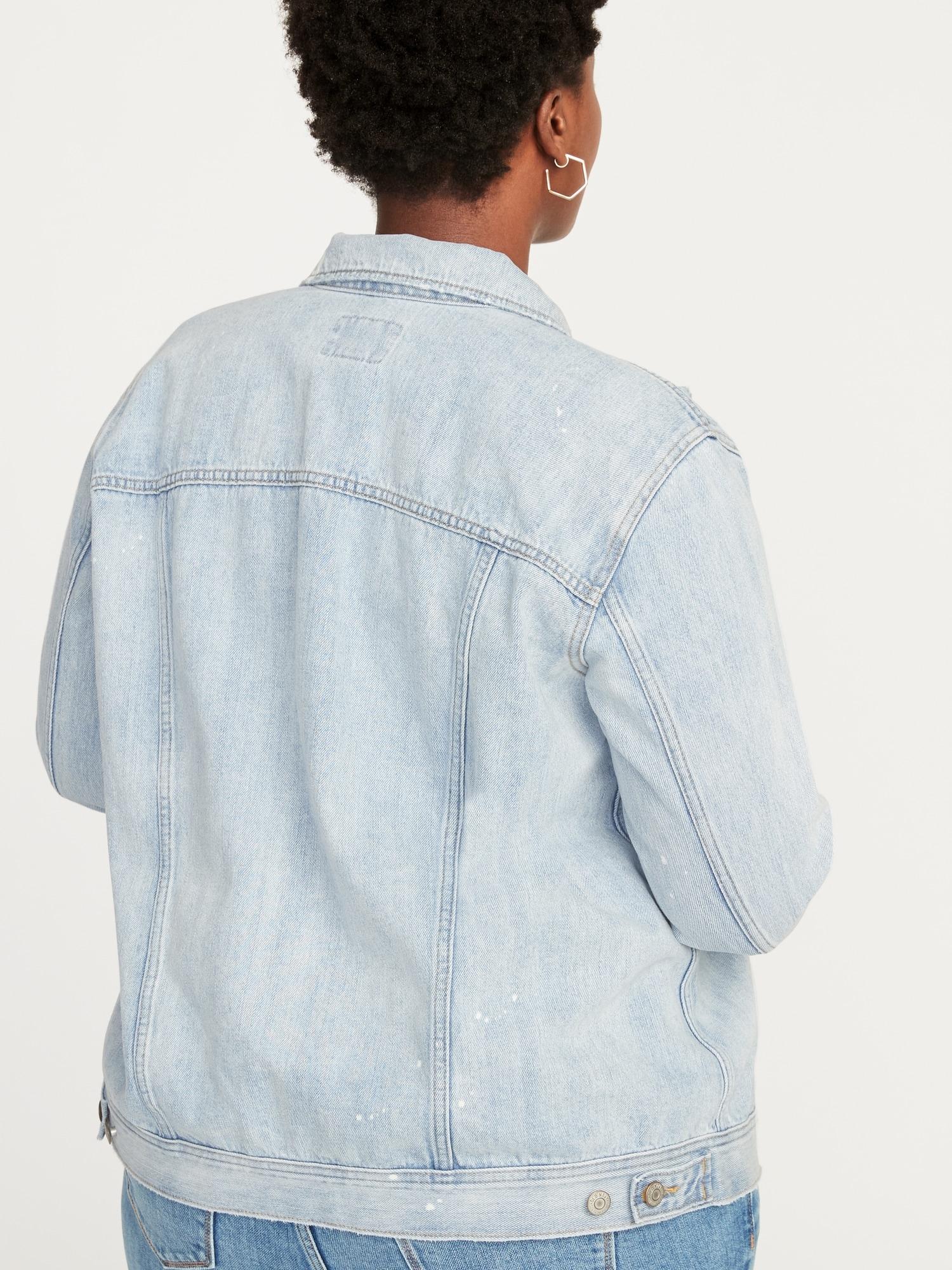 old navy plus size denim jacket