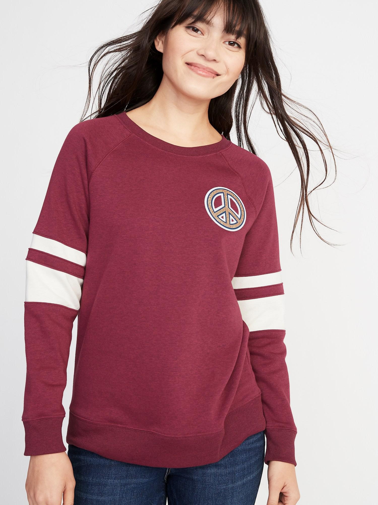 old navy crew neck sweatshirt