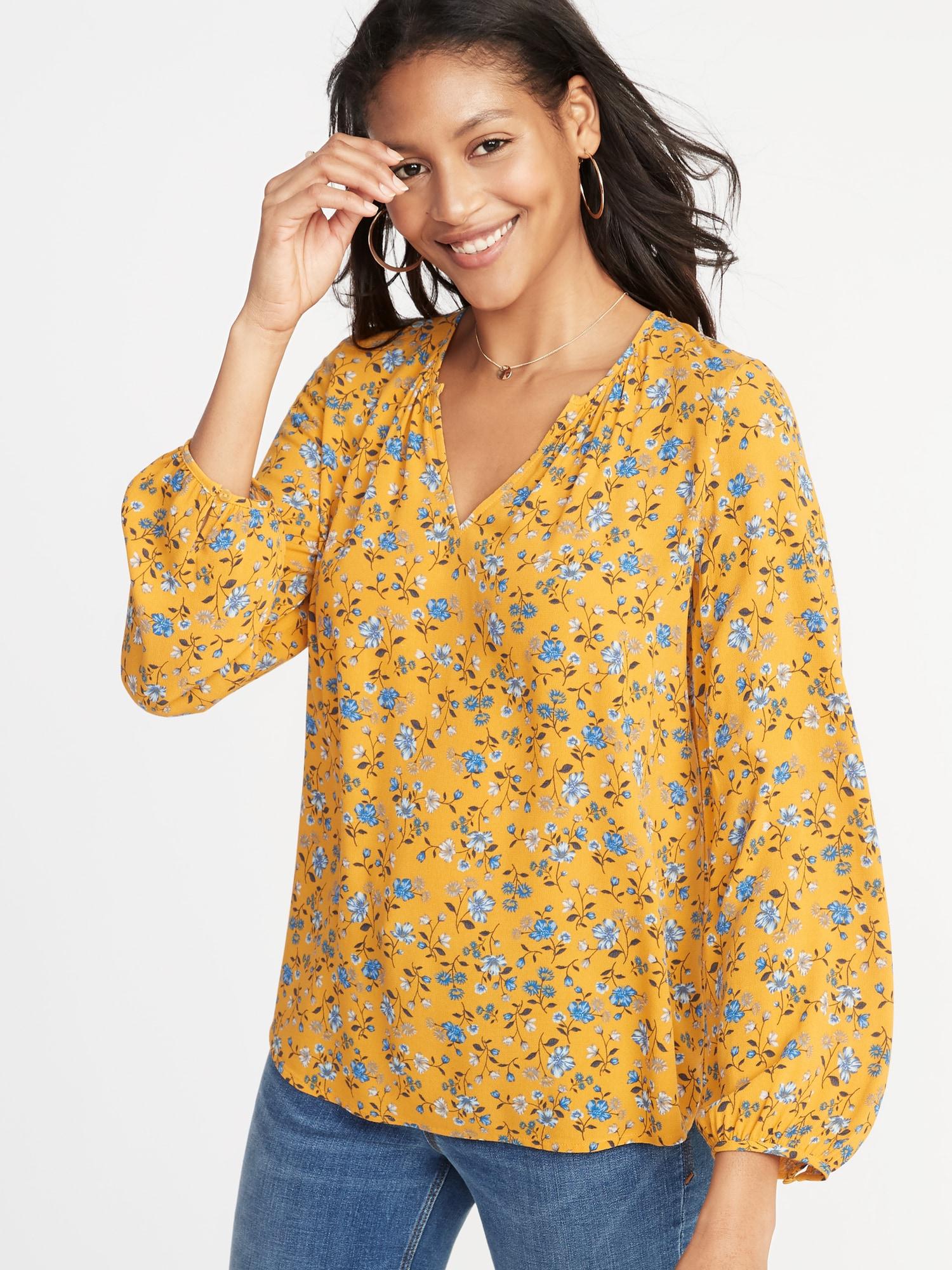 old navy yellow tops