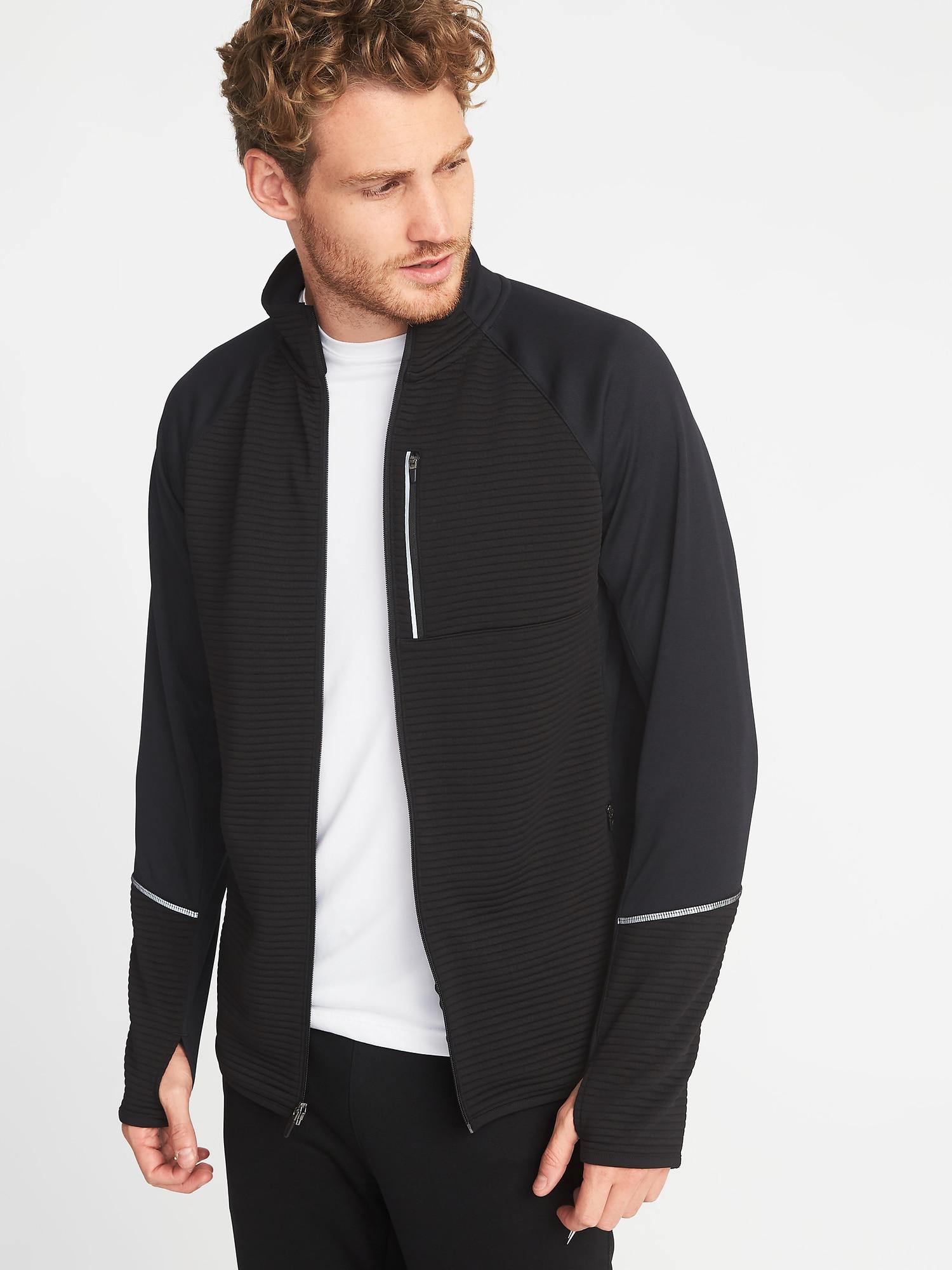 Download Old Navy Go-warm Mock-neck Performance Zip Jacket in Black for Men - Lyst