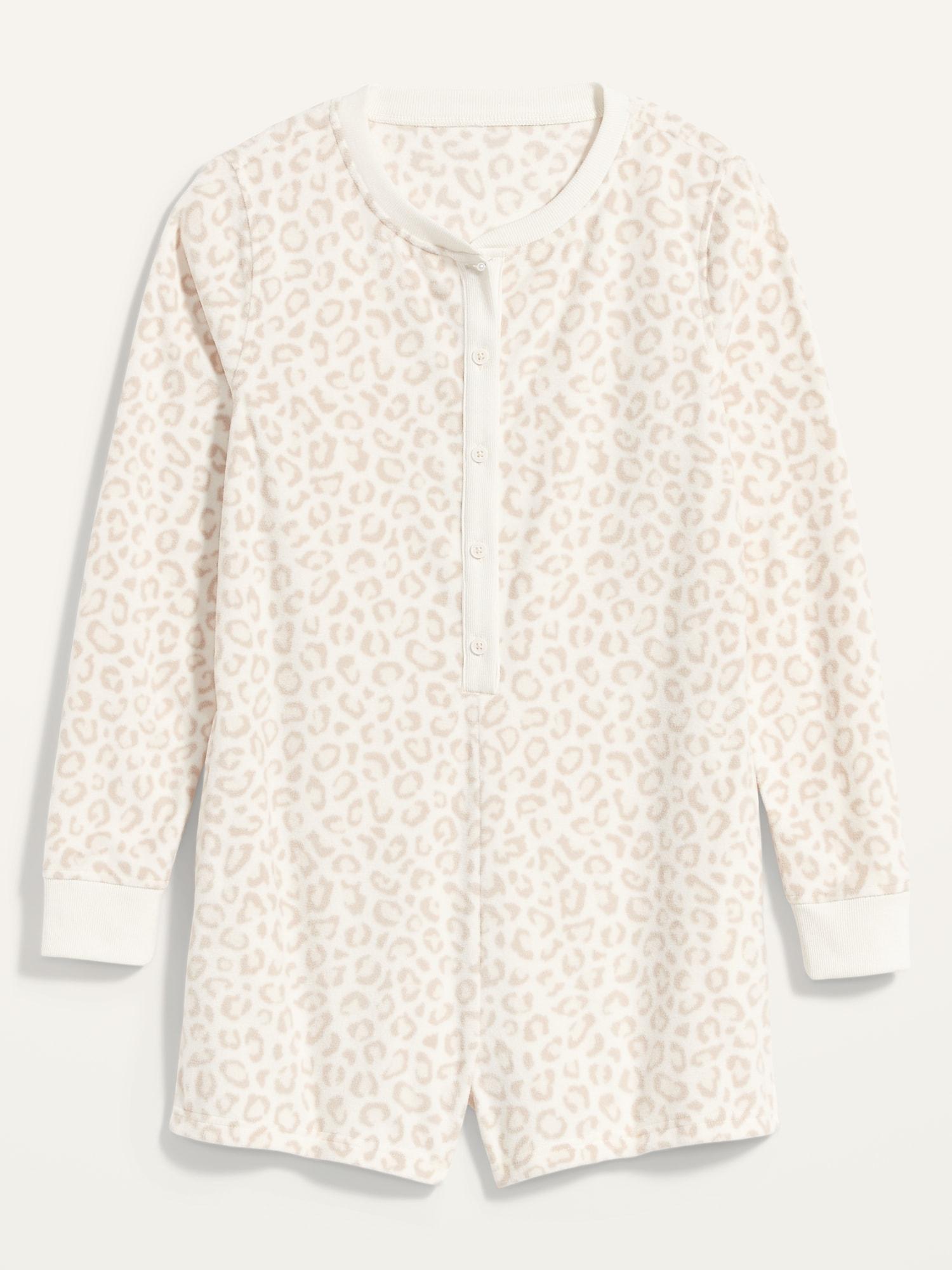 old navy snow leopard pajamas