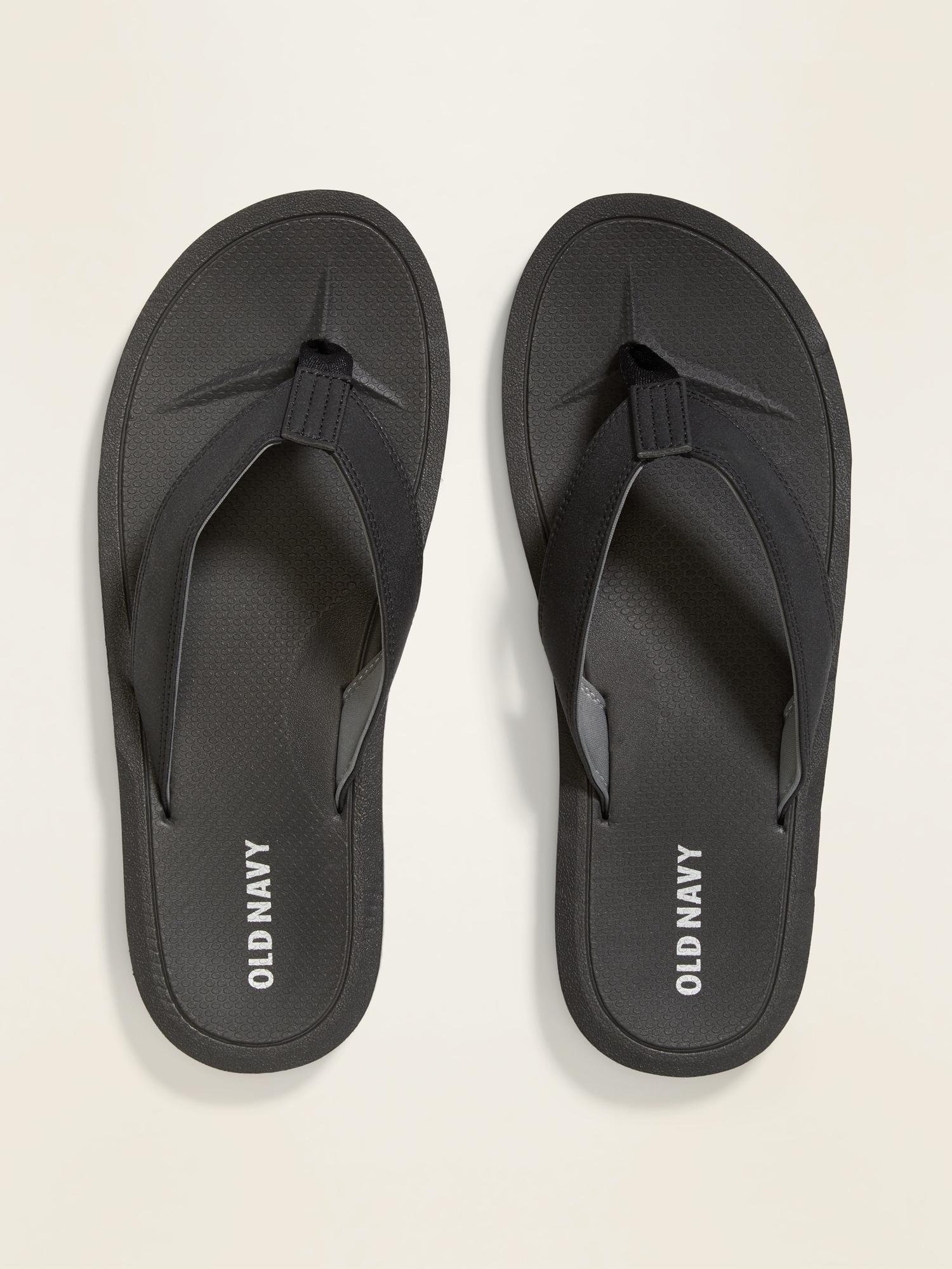 old navy black flip flops