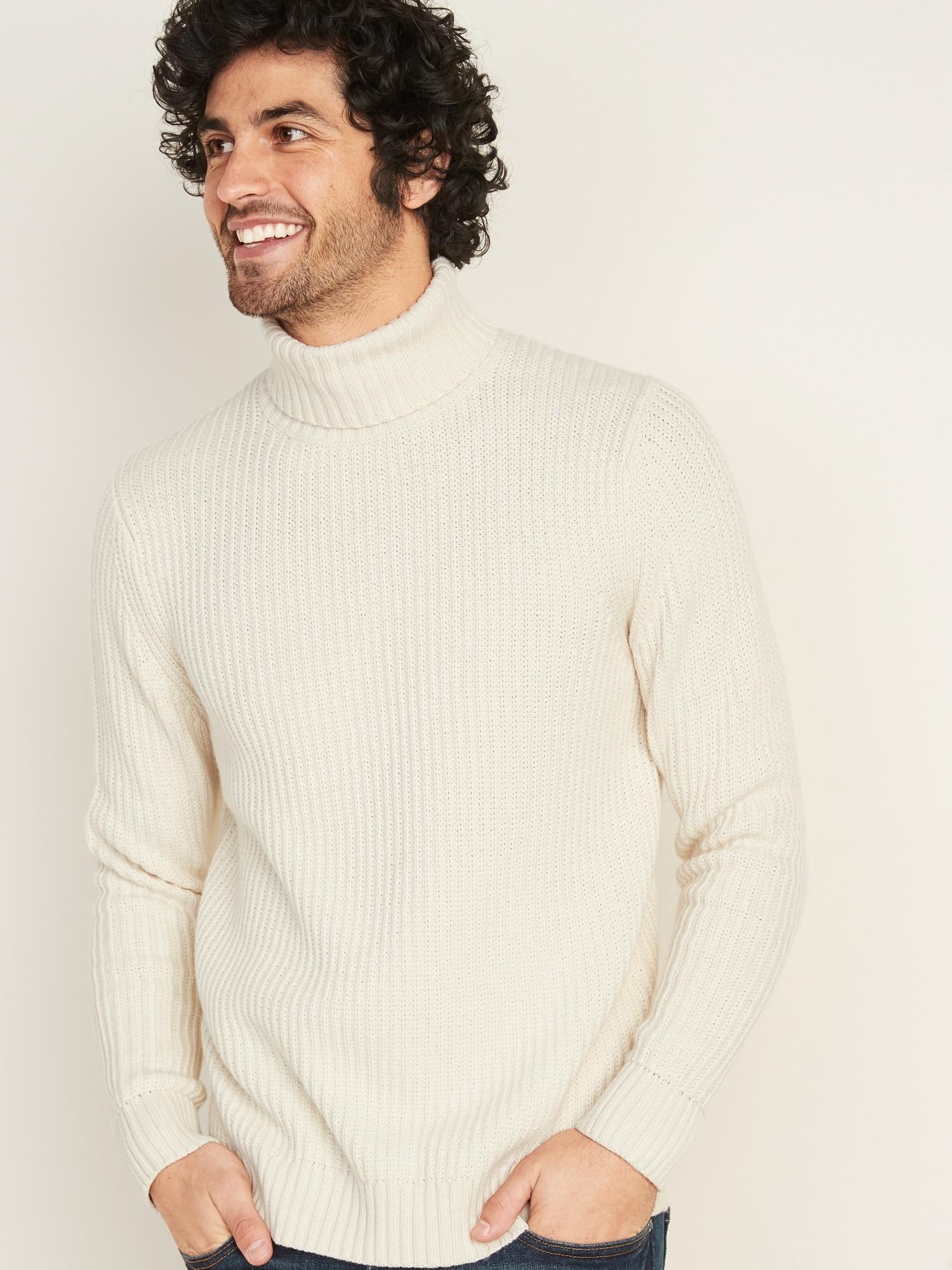 rib knit sweater mens