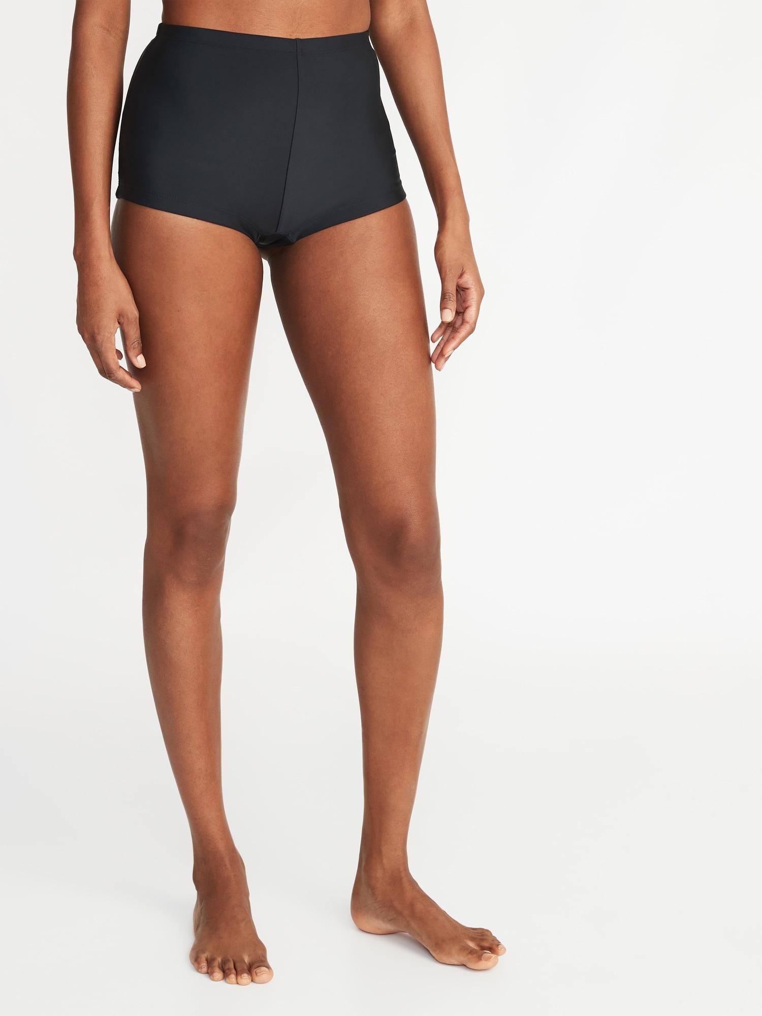 high waisted short swim bottoms