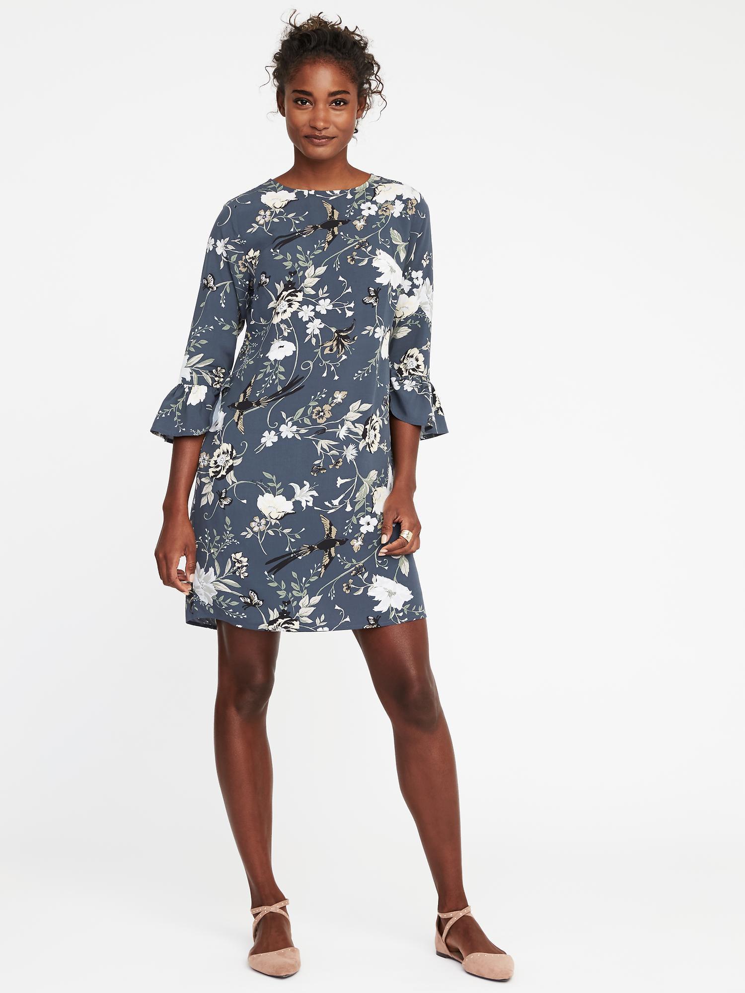 old navy ruffle sleeve dress