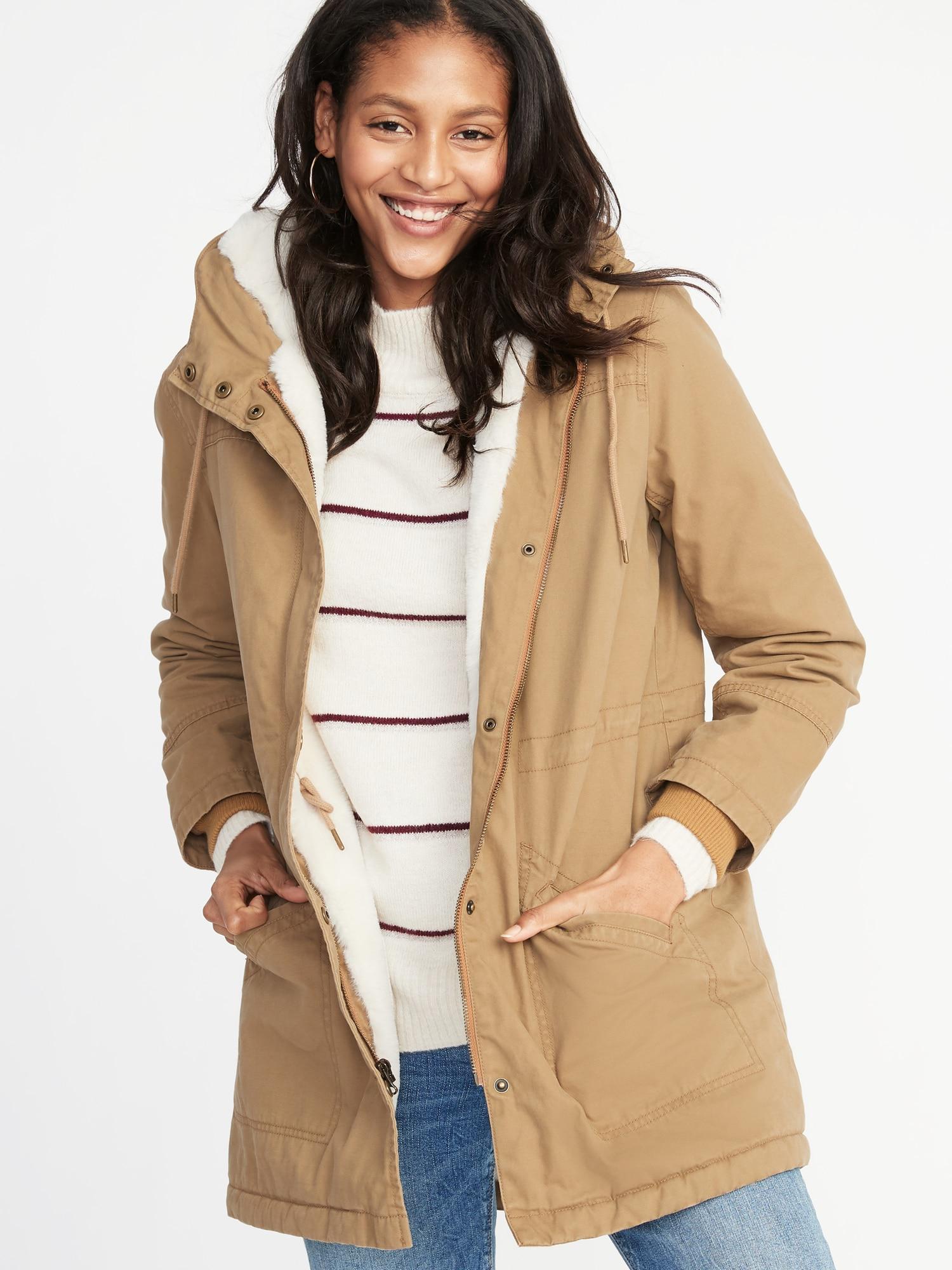 old navy hooded utility parka