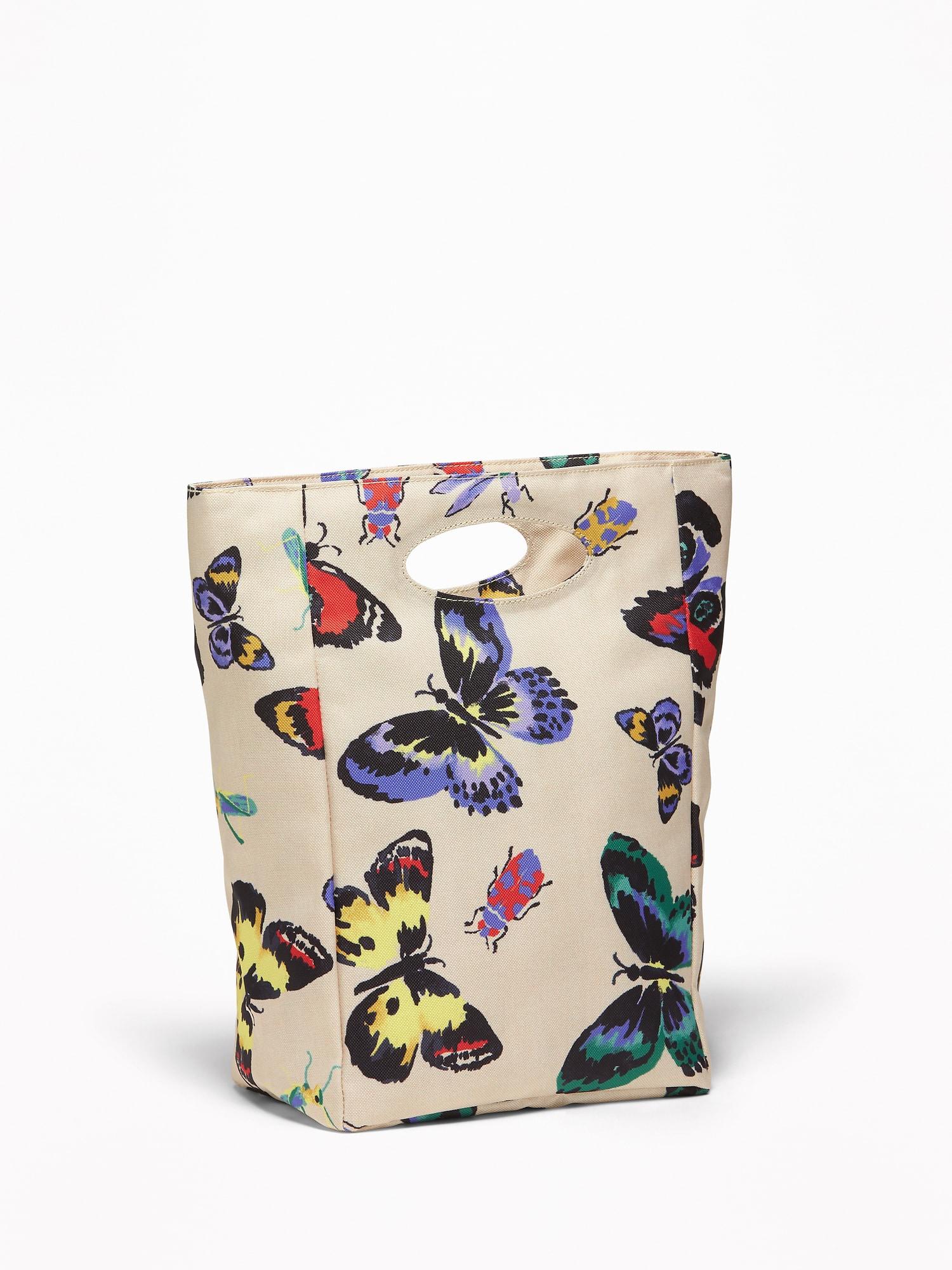 old navy graphic canvas lunch tote