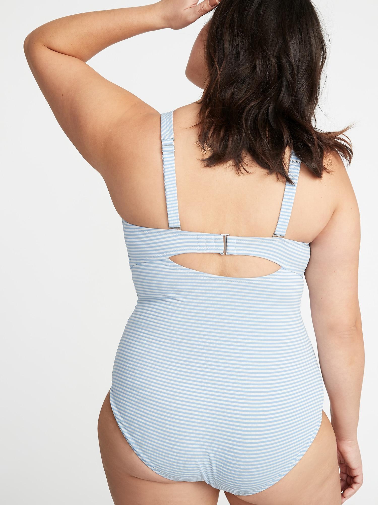 old navy seersucker swimsuit